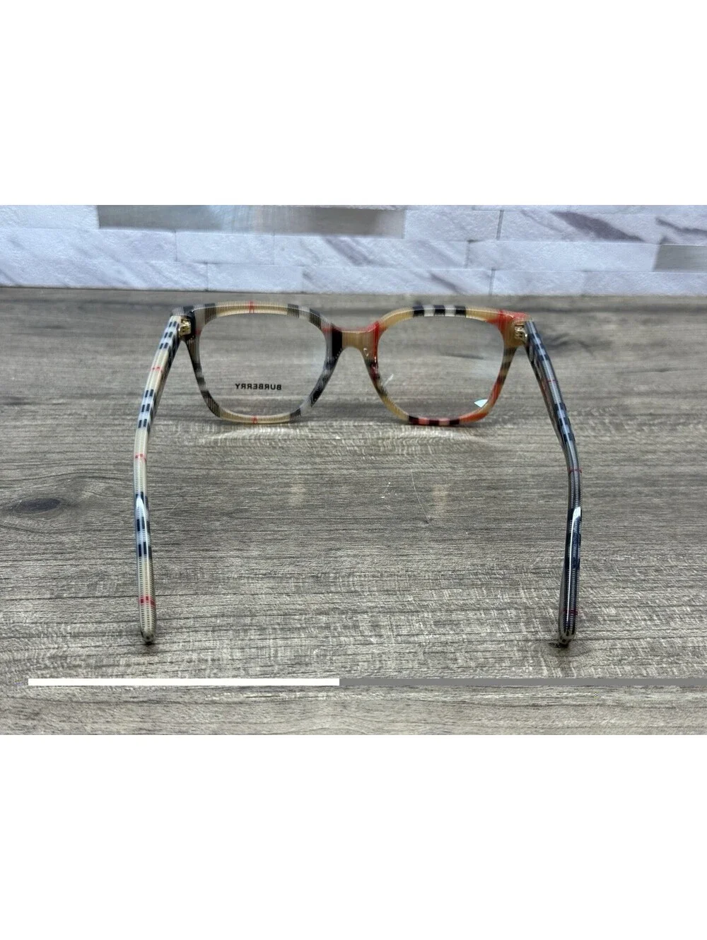 Burberry B2347 3944 Plaid Designer Old Stock Italy Eyeglasses NWOT 50[]19-140